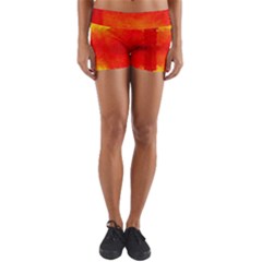 Sun Rise,city,modern Art Yoga Shorts