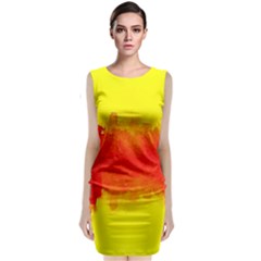 Sun Rise,city,modern Art Classic Sleeveless Midi Dress by NouveauDesign