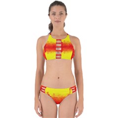 Sun Rise,city,modern Art Perfectly Cut Out Bikini Set