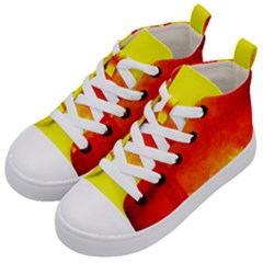 Sun Rise,city,modern Art Kid s Mid-top Canvas Sneakers