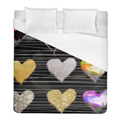 Modern Heart Pattern Duvet Cover (full/ Double Size) by NouveauDesign