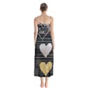 modern heart pattern Button Up Chiffon Maxi Dress View2