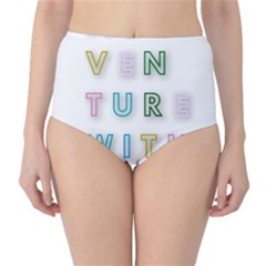 Adventure With Me High-waist Bikini Bottoms by NouveauDesign