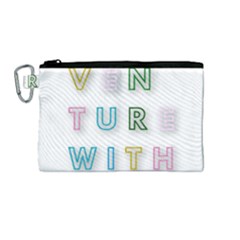 Adventure With Me Canvas Cosmetic Bag (medium)