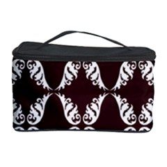 Crimson Print Cosmetic Storage Case by julissadesigns