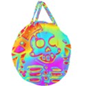 Rainbow Skeleton King Giant Round Zipper Tote View1