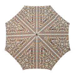 Multicolored Geometric Pattern  Golf Umbrellas by dflcprints