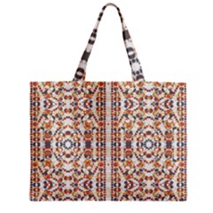 Multicolored Geometric Pattern  Zipper Mini Tote Bag by dflcprints