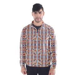 Multicolored Geometric Pattern  Wind Breaker (men) by dflcprints