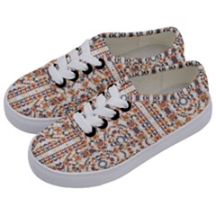 Multicolored Geometric Pattern  Kids  Classic Low Top Sneakers