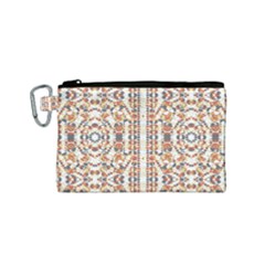 Multicolored Geometric Pattern  Canvas Cosmetic Bag (small)