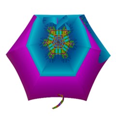 Sky Earth And Star Fall Mini Folding Umbrellas by pepitasart