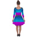 Sky Earth And Star Fall Quarter Sleeve Skater Dress View2