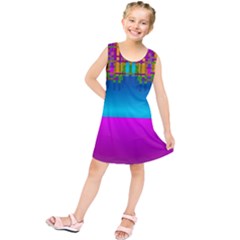 Sky Earth And Star Fall Kids  Tunic Dress by pepitasart