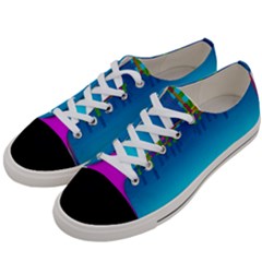 Sky Earth And Star Fall Women s Low Top Canvas Sneakers by pepitasart