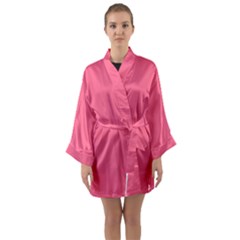 Pink 16 A | Light Pink Long Sleeve Kimono Robe by thefashionboutique