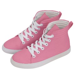 Pink 17 A | Light Pink High Top Skate Sneakers White Laces White Eyelets by thefashionboutique