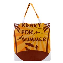 Ready For Summer Grocery Tote Bag by Melcu