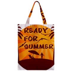 Ready For Summer Zipper Classic Tote Bag by Melcu