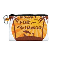 Ready For Summer Canvas Cosmetic Bag (medium)