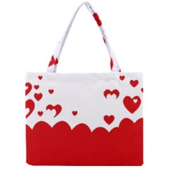 Heart Shape Background Love Mini Tote Bag by Nexatart