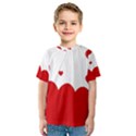 Heart Shape Background Love Kids  Sport Mesh Tee View1