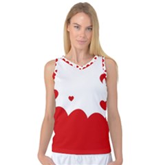 Heart Shape Background Love Women s Basketball Tank Top by Nexatart