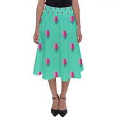 Love Heart Set Seamless Pattern Perfect Length Midi Skirt