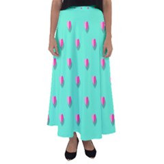 Love Heart Set Seamless Pattern Flared Maxi Skirt by Nexatart