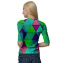 Background Geometric Triangle Quarter Sleeve Raglan Tee View2