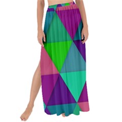 Background Geometric Triangle Maxi Chiffon Tie-up Sarong