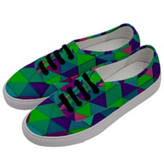 Background Geometric Triangle Men s Classic Low Top Sneakers