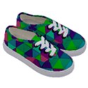 Background Geometric Triangle Kids  Classic Low Top Sneakers View3