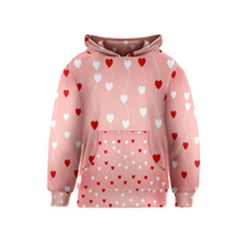 Heart Shape Background Love Kids  Pullover Hoodie by Nexatart