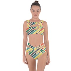 Background Vintage Desktop Color Bandaged Up Bikini Set  by Nexatart