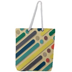 Background Vintage Desktop Color Full Print Rope Handle Tote (large)