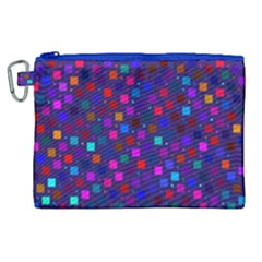 Squares Square Background Abstract Canvas Cosmetic Bag (xl)