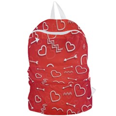 Background Valentine S Day Love Foldable Lightweight Backpack