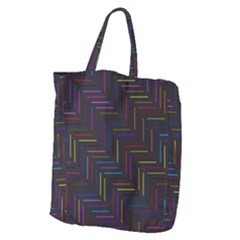 Lines Line Background Giant Grocery Zipper Tote by Nexatart