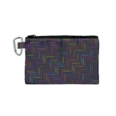 Lines Line Background Canvas Cosmetic Bag (small) by Nexatart