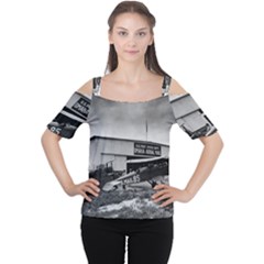 Omaha Airfield Airplain Hangar Cutout Shoulder Tee