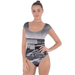 Omaha Airfield Airplain Hangar Short Sleeve Leotard 