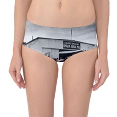 Omaha Airfield Airplain Hangar Mid-Waist Bikini Bottoms