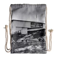 Omaha Airfield Airplain Hangar Drawstring Bag (Large)