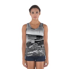 Omaha Airfield Airplain Hangar Sport Tank Top 