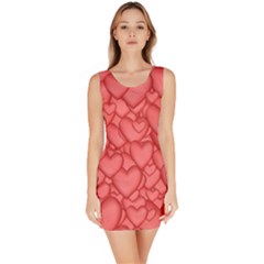 Background Hearts Love Bodycon Dress by Nexatart