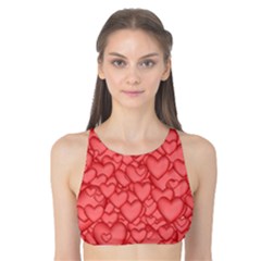 Background Hearts Love Tank Bikini Top by Nexatart