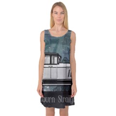 Vintage Car Automobile Auburn Sleeveless Satin Nightdress by Nexatart