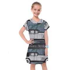 Vintage Car Automobile Auburn Kids  Drop Waist Dress by Nexatart