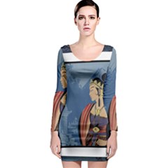 Java Indonesia Girl Headpiece Long Sleeve Bodycon Dress by Nexatart